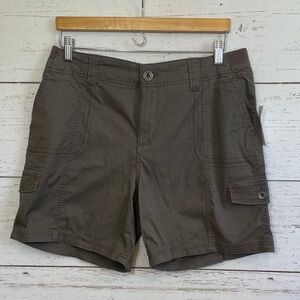 Style & Co. Mid Rise Comfort Waist Brown Clay Shorts, size 12, NWT